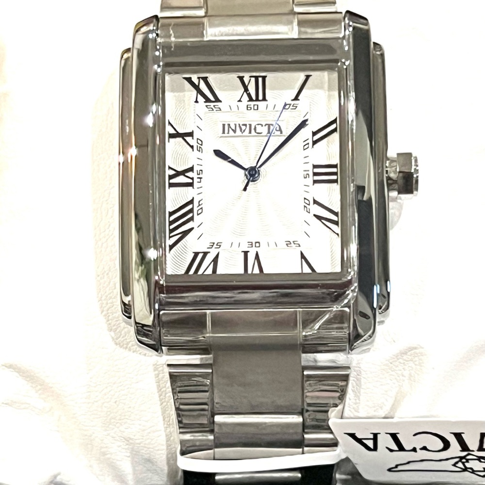 Invicta Silver Watch with Roman Numerals